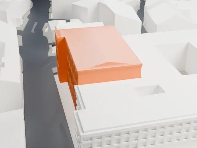 San Lorenzo in Damaso model, West view