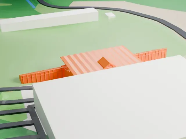 San Marino Stadium model, West view
