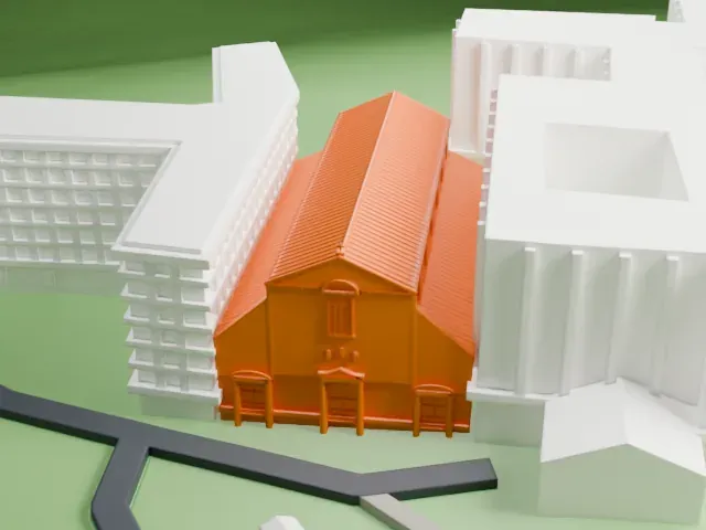 San Pancrazio model, East view
