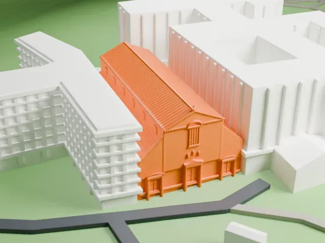 San Pancrazio model, South view