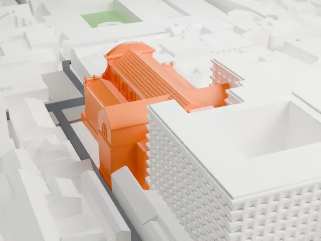 San Paolo Maggiore, Naples model, North view