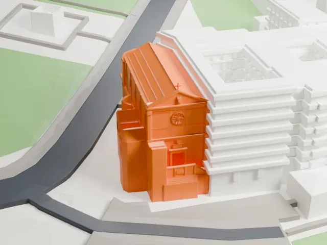 San Pietro in Montorio model, East view