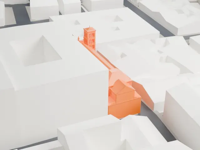 San Silvestro in Capite model, North view