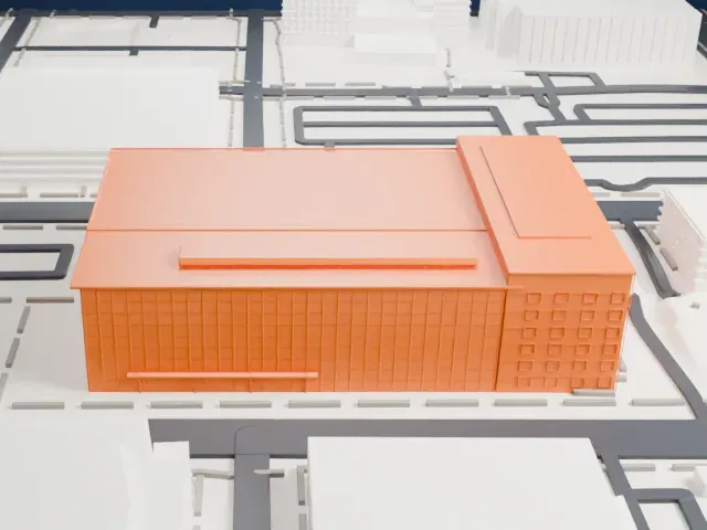 Sandra Day O'Connor United States Courthouse model, North view