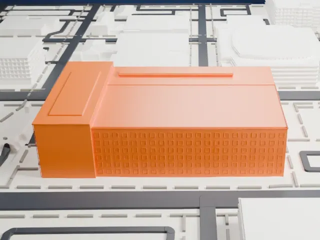 Sandra Day O'Connor United States Courthouse model, South view