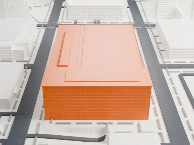Sandra Day O'Connor United States Courthouse model, West view
