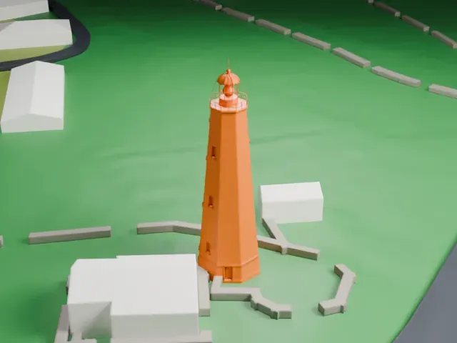 Sandy Hook Light model, South view