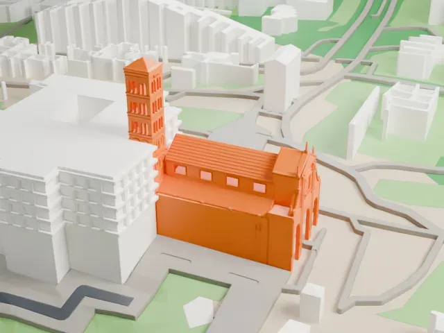 Santa Francesca Romana model, North view