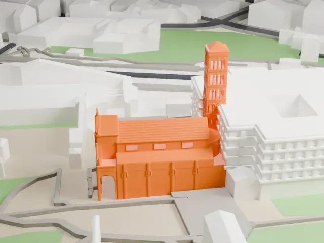 Santa Francesca Romana model, South view