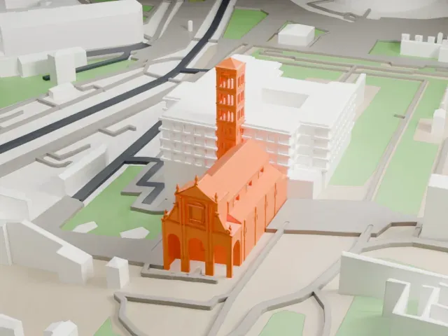 Santa Francesca Romana model, West view