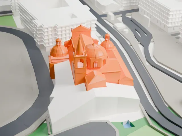 Santa Maria del Popolo model, East view