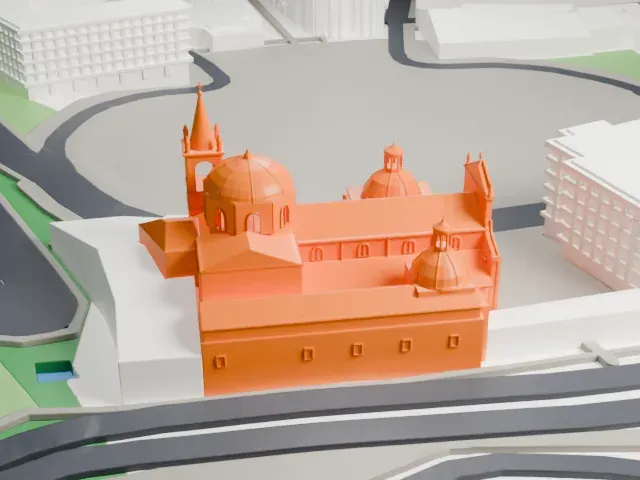Santa Maria del Popolo model, North view