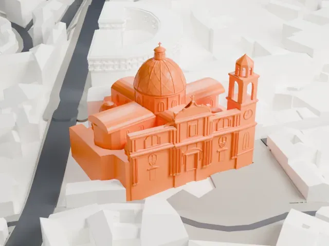 Santa Maria della Sanità, Naples model, South view