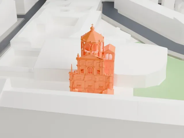 Santa Maria presso San Celso model, South view