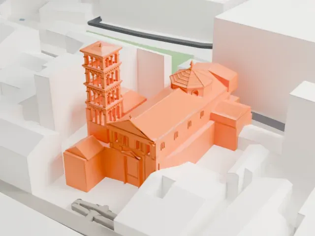 Santa Pudenziana model, East view