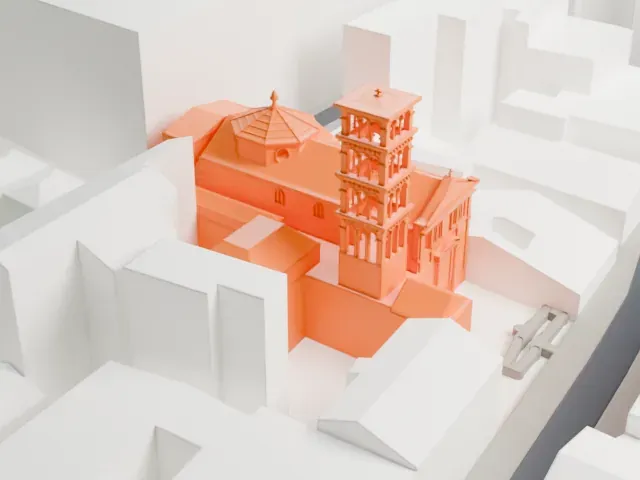 Santa Pudenziana model, South view