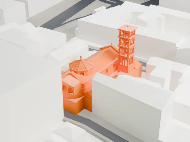 Santa Pudenziana model, West view