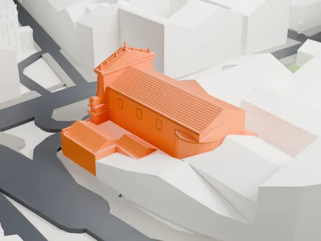 Santa Susanna, Rome model, North view