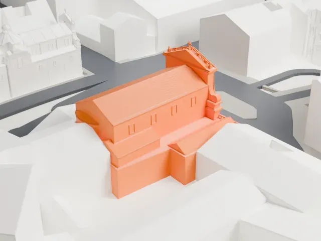 Santa Susanna, Rome model, West view