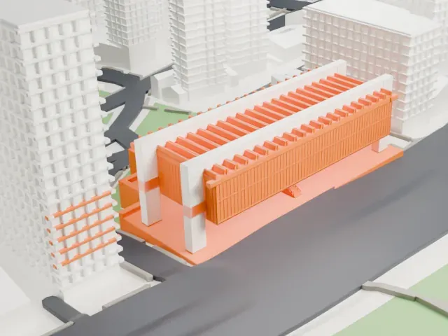São Paulo Museum of Art model, West view