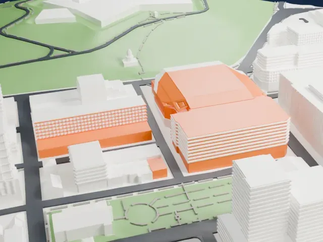 Scotiabank Centre model, East view