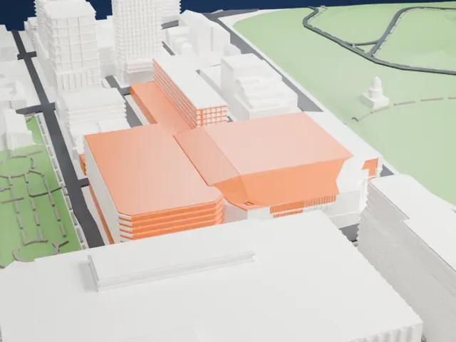 Scotiabank Centre model, North view