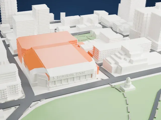 Scotiabank Centre model, West view