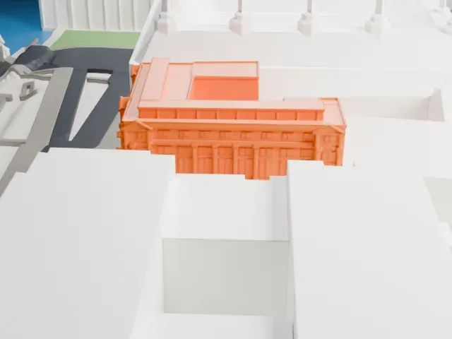 Scotland Yard model, North view