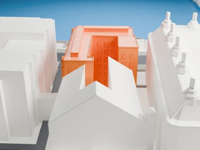 Scotland Yard model, West view