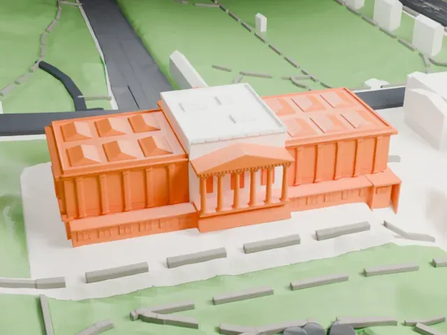 Scottish National Gallery model, East view