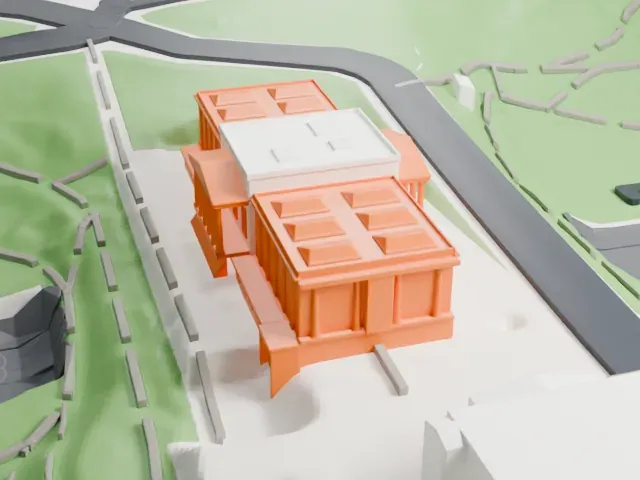 Scottish National Gallery model, North view
