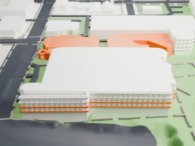 Scottsdale Museum of Contemporary Art model, East view