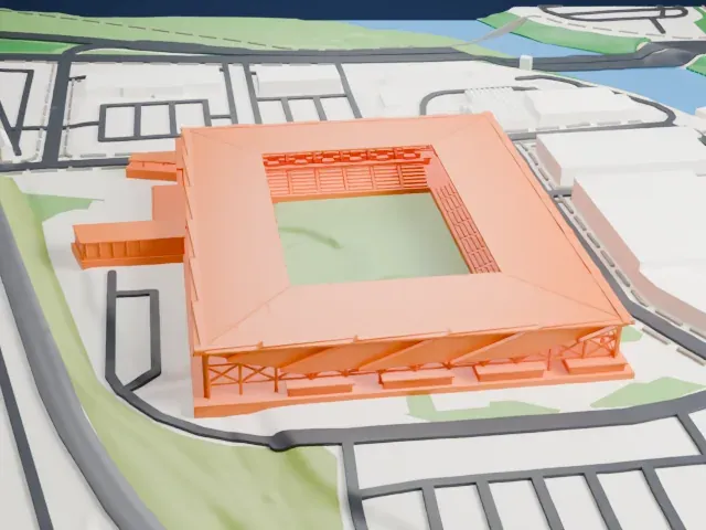 ScottsMiracle-Gro Field model, North view