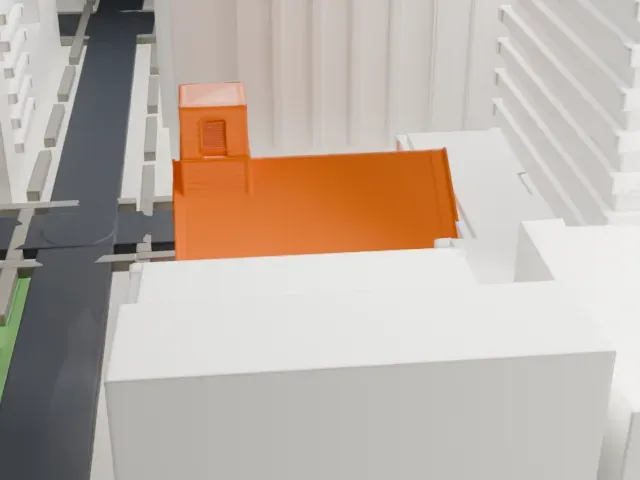 Sea and Land Church model, North view