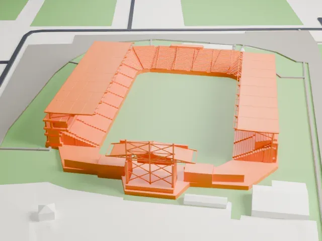 SeatGeek Stadium model, South view