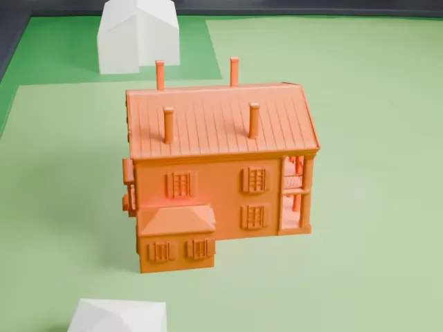 Seguine Mansion model, West view
