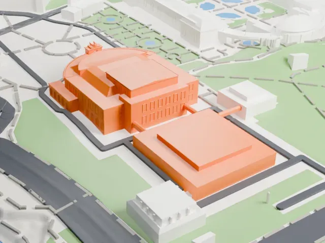 Semperoper model, North view