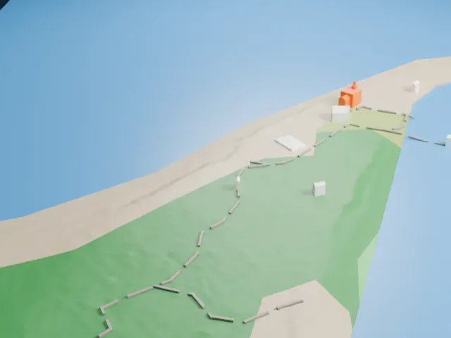Sheffield Island Light model, North view