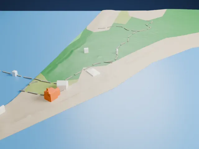 Sheffield Island Light model, South view