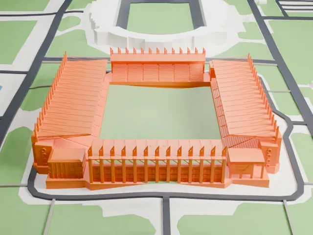Sheriff Arena model, South view