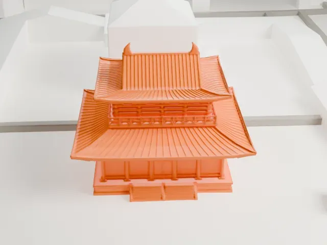 Shitennō-ji model, North view