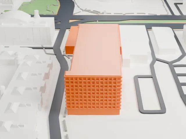 Showcase Mall model, East view