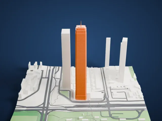 Shum Yip Upperhills Tower 1 model, East view