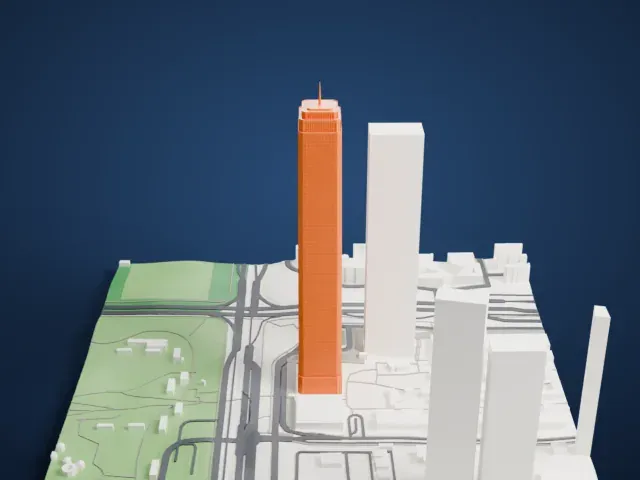 Shum Yip Upperhills Tower 1 model, North view