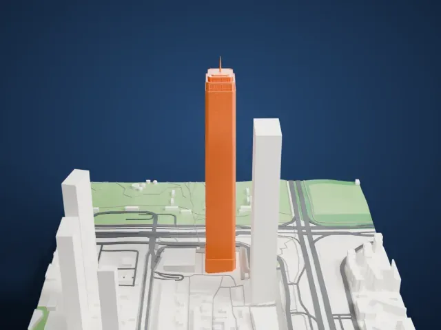 Shum Yip Upperhills Tower 1 model, West view