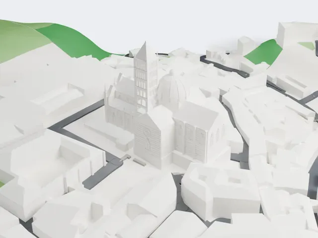 Siena Cathedral model, East view