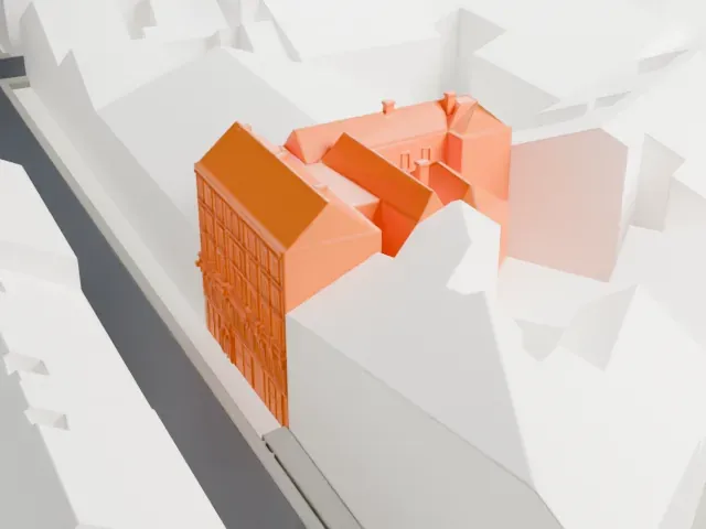 Sigmund Freud Museum (Vienna) model, East view