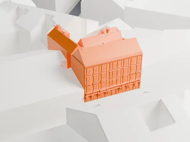 Sigmund Freud Museum (Vienna) model, South view