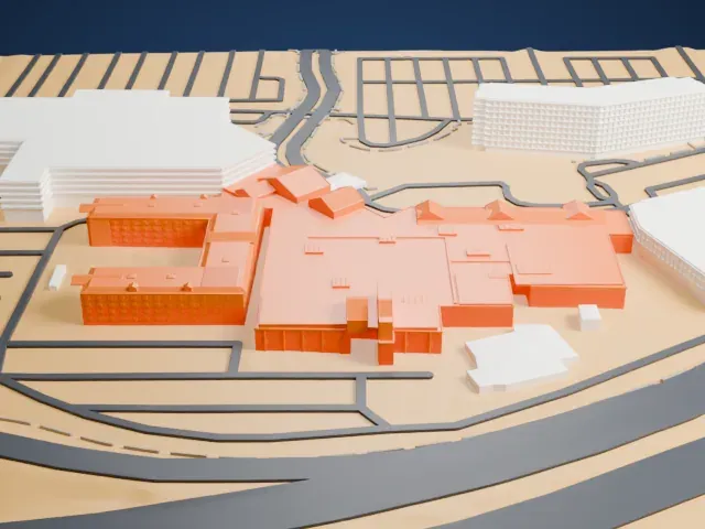 Silverton model, North view