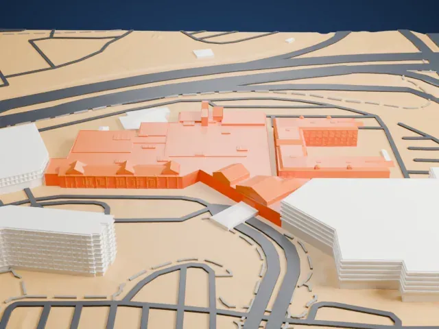 Silverton model, South view
